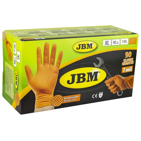 Manusi Jbm Portocalii Nitril 7Mil 53553 90 Buc XL